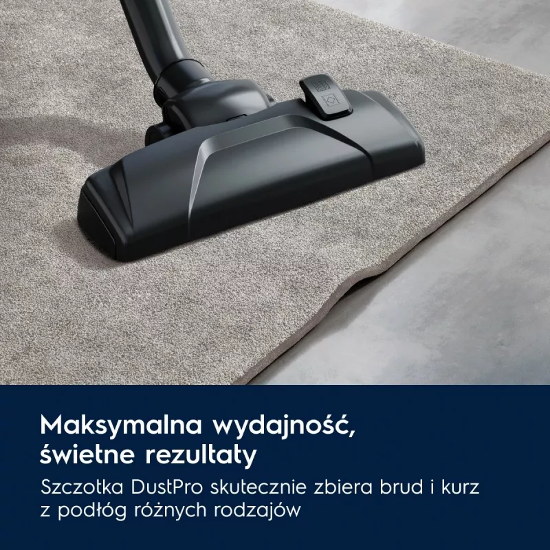 Mucas putekļsūcējs Electrolux EB31C1DB 750W, 3 L putekļu maiss, HEPA filtrs, teleskopiska tērauda caurule