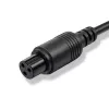 E-velosipēda lādētājs QOLTEC 36V–42V 2A ar GX12 3-pin savienotāju