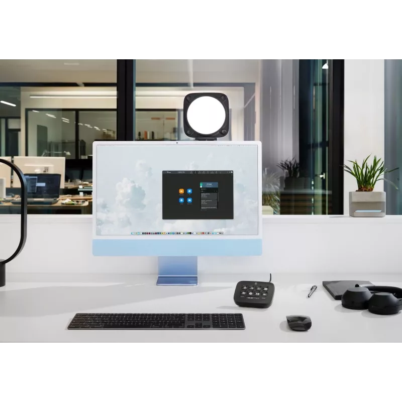 Elgato Key Light Neo 10LAJ9911 kompakts LED apgaismojuma panelis, USB-C, melns