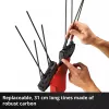 Einhell GE-FS 18/53 Li-Solo bezvadu olīvu/augļu koku kratītājs, melns/sarkans, 530mm, 182cm