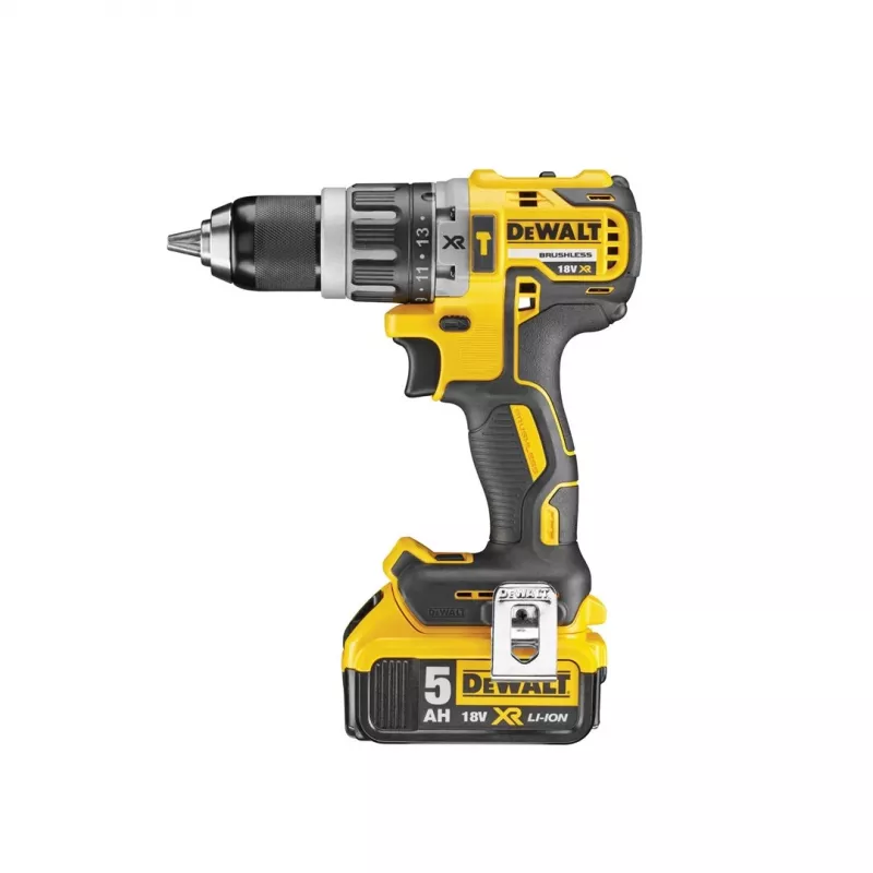 Bezvadu urbjmašīna DeWALT DCD796P2 18V Li-Ion 5Ah Bezatslēgas patrona 13 mm, 2 ātrumi, 1.8 kg