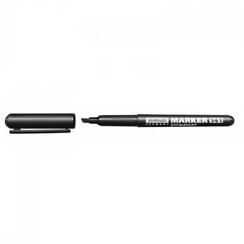 Pastāvīgais marķieris Stanger M141, melna tinte, 1–3 mm uzgalis