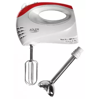 Adler AD 4212 rokas mikseris sarkans balts