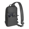 Crossbody soma Tomtoc Navigator-T24 S — melna, kompakta ikdienas nēsāšana
