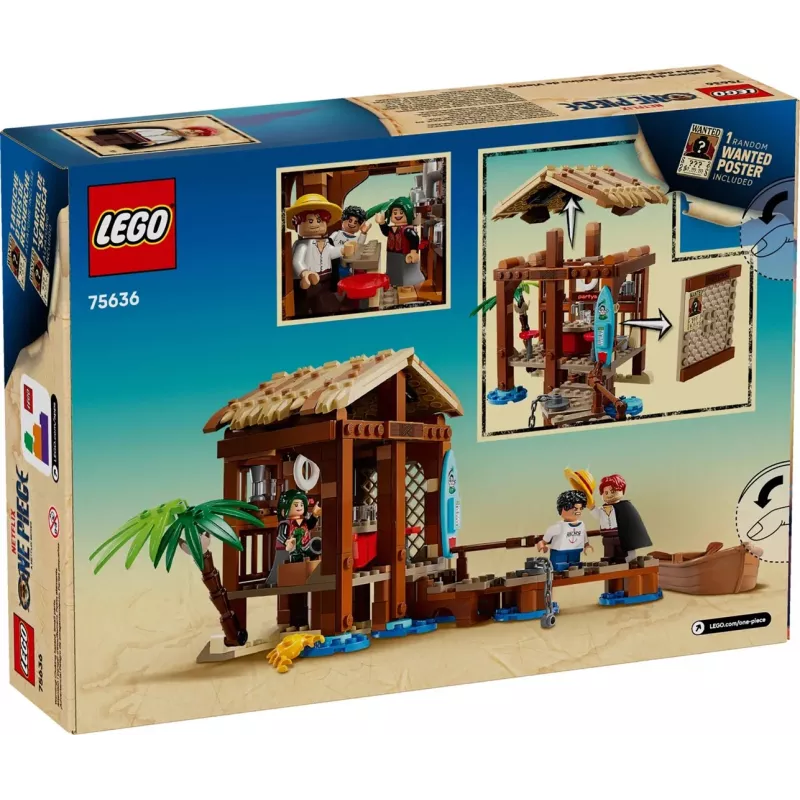 LEGO būvēšanas komplekts One Piece 75636 Vējdzirnavu ciema būda, 299 gabali, 3 minifigūras, 8+ gadi