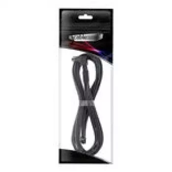CableMod ModMesh 12V-2x6 PCIe kabelis Corsair Type 5 RMx Shift barošanas blokiem, 90° savienotājs, Carbon, 65 cm