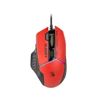 A4Tech Bloody W95Max spēļu pele — labā roka, vadu USB, 12000 DPI, 1 ms, 250 ips, 50M klikšķi, 146 g