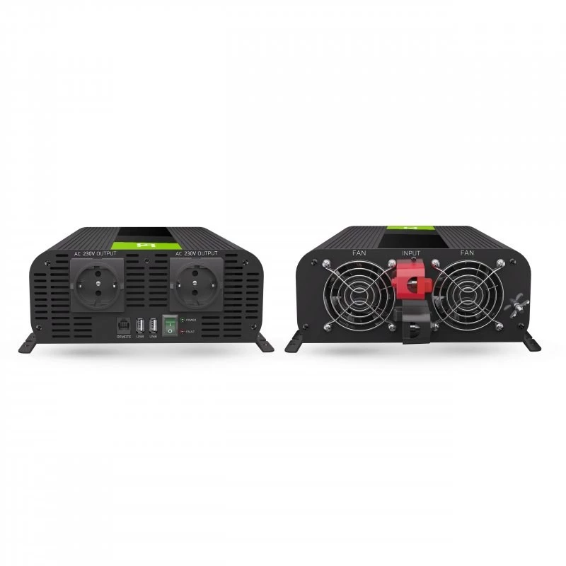 Green Cell INVGC11 tīkla adapteris/invertors Auto 2000 W Melns