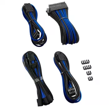 CableMod PRO ModMesh 12VHPWR kabeļa pagarinājuma komplekts melns/zils — 12VHPWR GPU barošanas pagarinājums