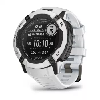 Garmin Instinct 2X Solar 2.79 cm (1.1) MIP 50 mm Digitāls 176 x 176 pikseļi Skārienekrāns Balts GPS