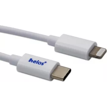 helos USB-C uz Lightning kabelis 718011 — 1 m, balts, uzlāde un datu sinhronizācija