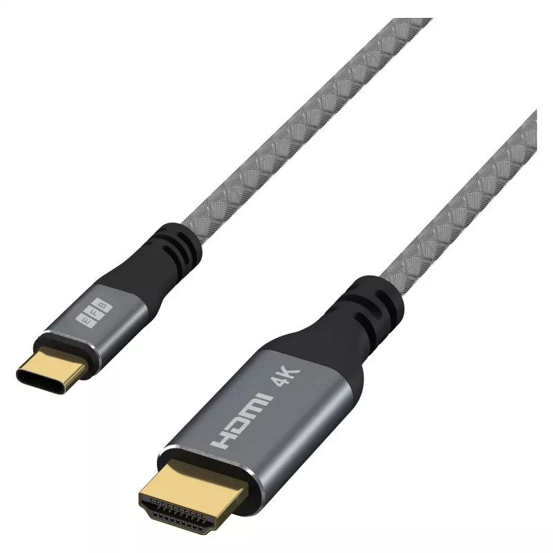 EFB Elektronik USB-C uz HDMI kabelis 4K30Hz Pelēks - Kabelis - Digitāls/Dati (USB-HDMI-00001)