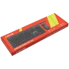 Bezvadu tastatūras un peles komplekts CANYON CNS-HSETW02-UK/US Black Velvet — kompakts bezvadu komplekts ar USB uztvērēju