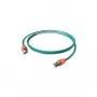 Easylan CS1OAADAD0030 RJ45 tīkla kabelis, patch kabelis CAT 6a S/FTP 3 m pelēks ar LED 1 gab.