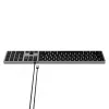 Satechi Slim W3 tastatūra USB-C ar ciparu bloku (pelēka)
