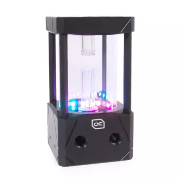 Ūdens bloks Alphacool 13327 Acetal Aluminium Melns Caurspīdīgs 5V RGB
