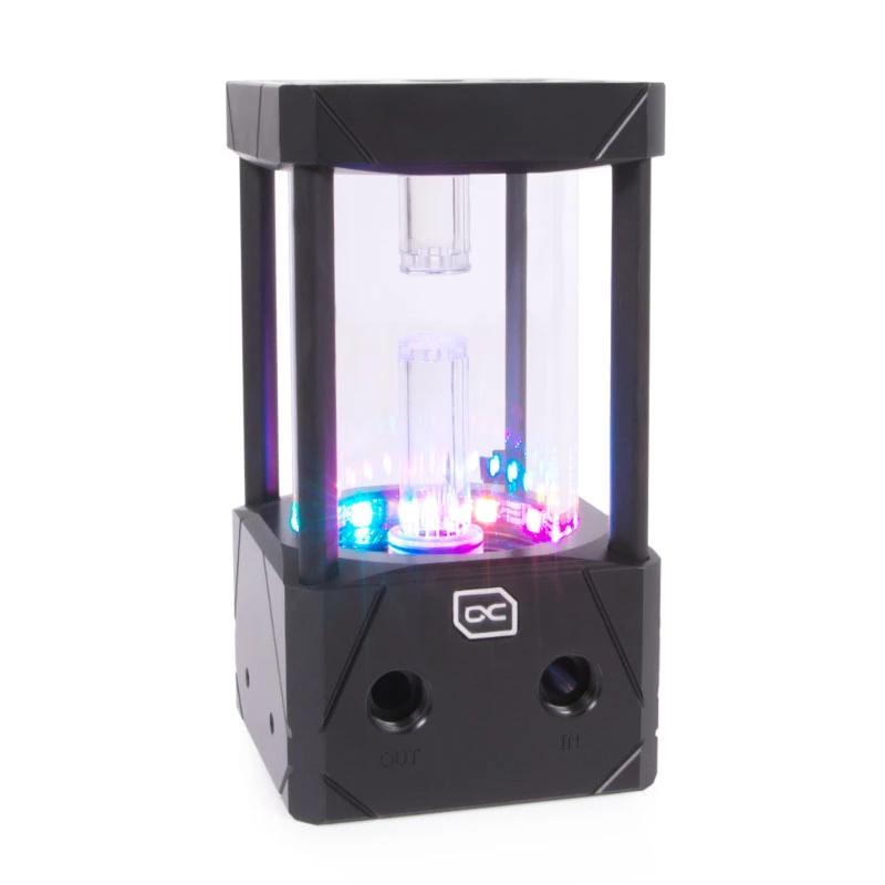 Ūdens bloks Alphacool 13327 Acetal Aluminium Melns Caurspīdīgs 5V RGB