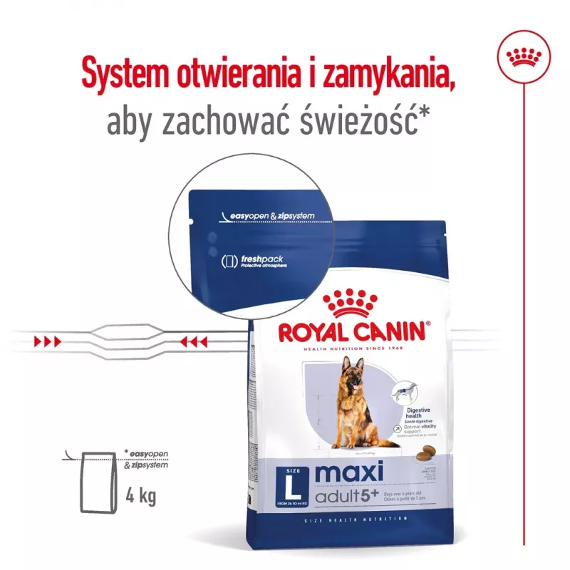 Royal Canin Maxi Adult 5+ sausais suņu ēdiens, 15 kg