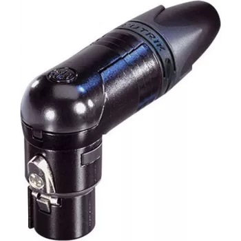 Neutrik XLR savienotāja ligzda, leņķa, 4 polu, sudraba NC4FRX 1 gab.