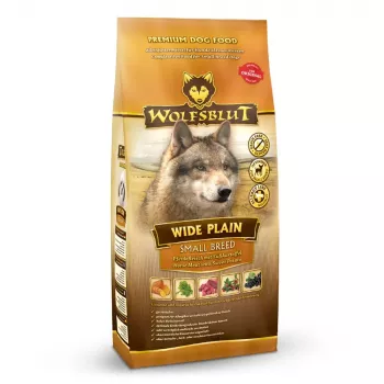 WOLFSBLUT Wide Plain Small breeds Horse with sweet potatoes - sausa suņu barība - 2kg