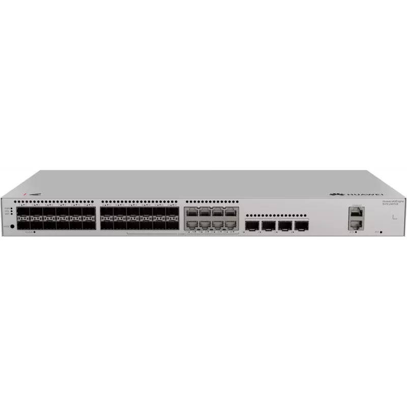 Huawei S310-24ST4X optiskais slēdzis, 8x Combo ETH, 4x SFP+, 24x SFP (8x Combo ETH)