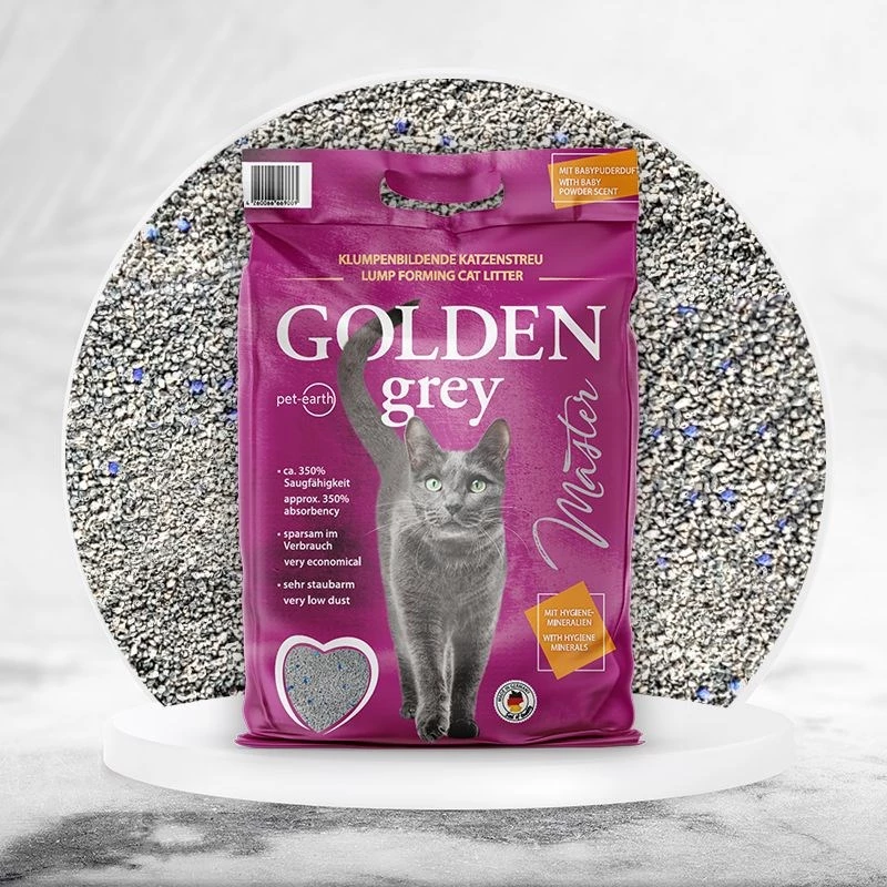 GOLDEN Grey Master - bentonīta pakaiši kaķiem - 7kg