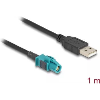 DeLOCK kabelis HSD Z sievišķais uz USB 2.0 Type-A vīrišķais 1 m