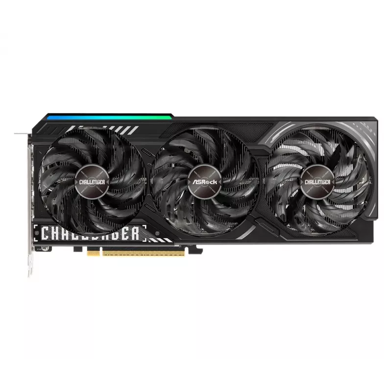 Grafikas karte ASRock Challenger Radeon RX 9070 XT — 16 GB GDDR6, 256-bit, PCIe 5.0, 3 ventilatoru aktīvā dzesēšana