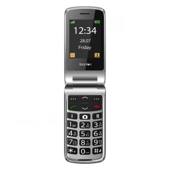 Beafon SL645plus_EU003B Sudraba krāsas salokāmais telefons