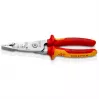 Kabeļu noņēmējs Knipex 13 76 200 ME 6 mm noņemšanas jauda Sarkans Nerūsējošais tērauds Dzeltens