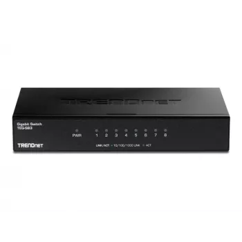 TRENDNET 8-Portu Gigabit Slēdzis ar metāla korpusu