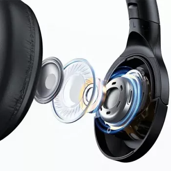 Usams Bluetooth 5.3 austiņas Over-Ear US-YH sērija Melnas TDLYEJYS01