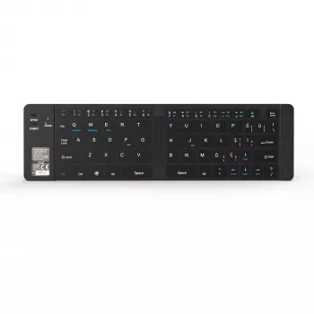 Bezvadu tastatūra Inca IBK-579BT Bluetooth 66 taustiņi Metālisks sudrabs
