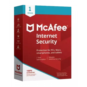 McAfee Internet Security - 1 Lietotājs 1 Gads, Globāls