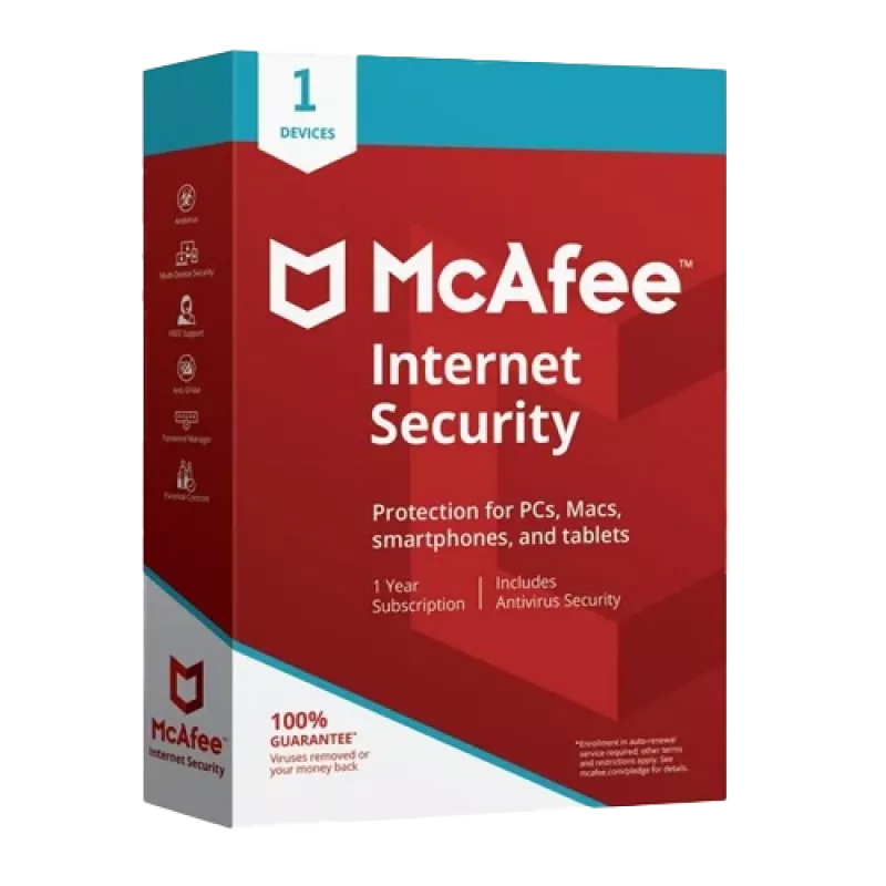 McAfee Internet Security - 1 Lietotājs 1 Gads, Globāls