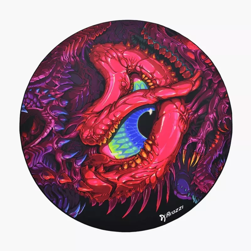 Arozzi Zona Round Floor Pad Crawling Chaos — apaļš aizsargpaklājs krēsla ritenīšiem un grīdai
