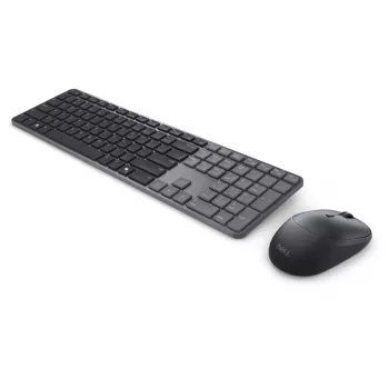 DELL Pro 7 Slim KM726 tastatūra un pele komplektā, RF bezvadu + Bluetooth, US International QWERTY, melna