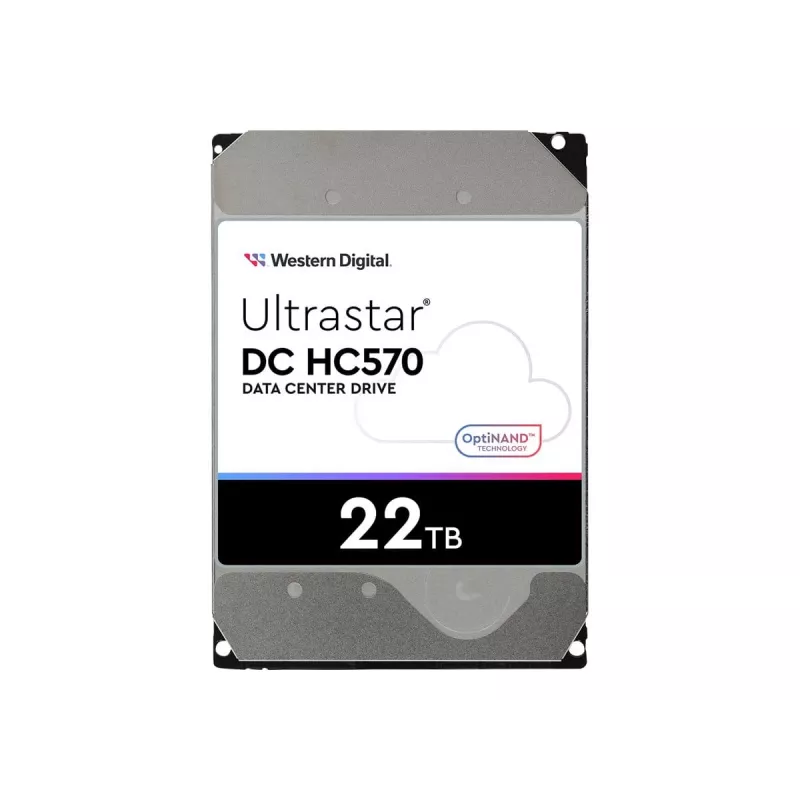 3.5 collu SAS cietais disks Western Digital Ultrastar DH HC570 22 TB, 12 Gbit/s, 7200 RPM, 512 MB kešatmiņa