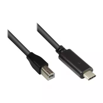 Good Connections USB2.0 kabelis C-B melns 1,8m