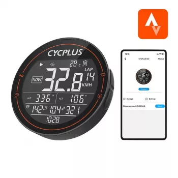Velodators Cycplus M2 — savietojams ar Strava, TrainingPeaks u.c.