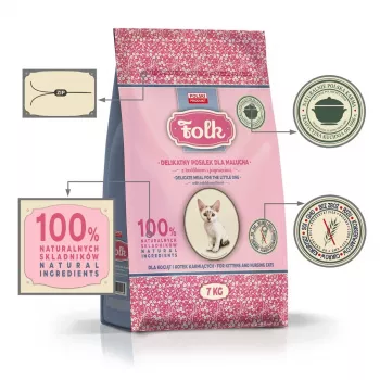 FOLK Gentle meal kaķēniem ar trusi un jēru - sausā barība - 7kg