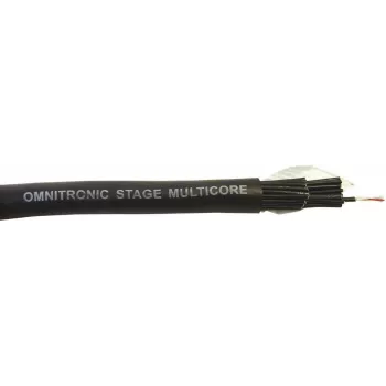 Daudzkodola kabelis Omnitronic 24 x 2 x 0,12, 25 m spole
