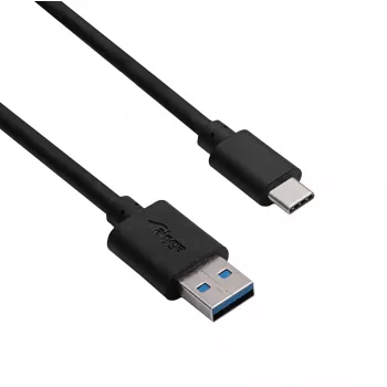 Akyga AK-USB-24 USB 3.1 A tipa uz C tipa kabelis, 0,5 m, melns