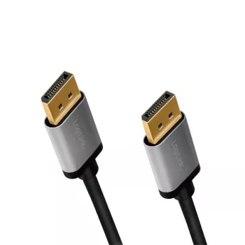 DisplayPort kabelis LogiLink CDA0100 1 m Melns Pelēks