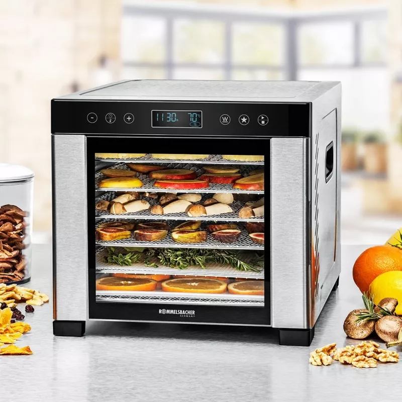 ROMMELSBACHER DA 950, Melna, Nerūsējošs tērauds, LCD, 99 h, 6000 cm², 380 x 394 mm