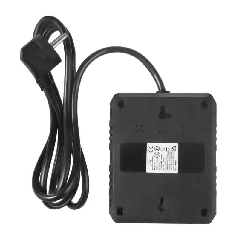 Pagarinātājs MACLEAN MCE387 B — 2 kontaktligzdas, 3×USB A, 110–240V, 1,5 m vads, max 2500W