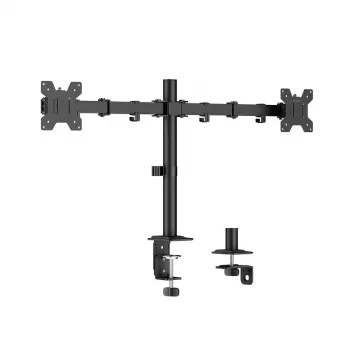 Divu monitoru stiprinājums 17-32 collām, 10 kg uz rokas