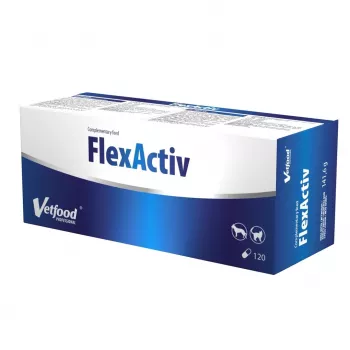 VetFood FlexActiv locītavu atbalsts suņiem un kaķiem, 120 kapsulas