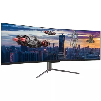 LC-Power LC-M49-DQHD-120-C-Q LED displejs 124,5 cm (49 inch) 5120 x 1440 pikseļi UltraWide Quad HD QLED Melns