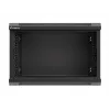 Sienas skapis LANBERG WF03-5306-10B 6U, 60 kg, atslēgas slēdzene, melns